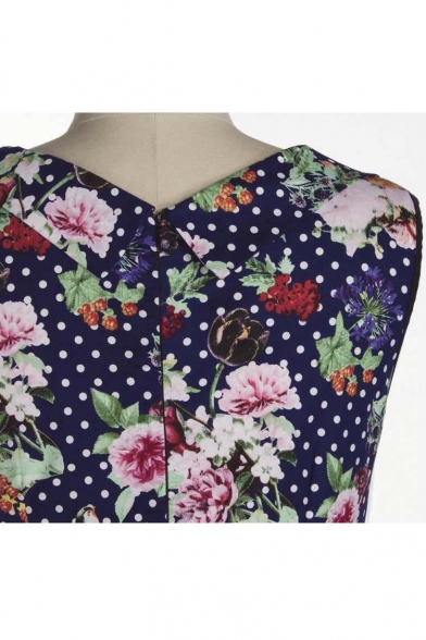 50s60s Vintage Floral Print Divinity Rockabilly Swing Retro Dresses