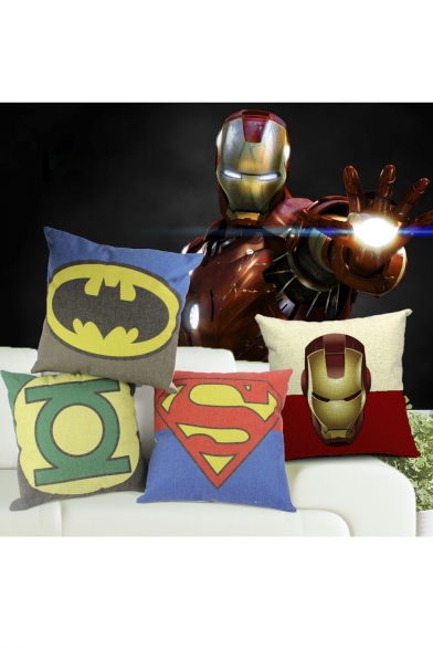 Justice League Cotton And Linen Cushion Cover Car Cushion Pillowslip