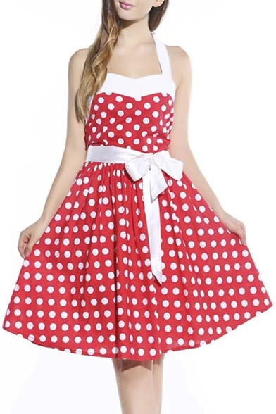 rockabilly polka dot dress