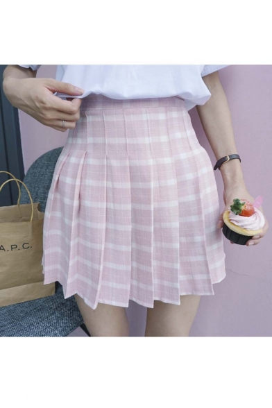 Sweet High Waist Girl's A-Line Mini Chic Skirts