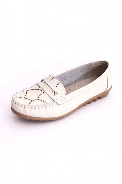 Casual Loafers Flats Shoes Chic Women Slip On Flat Pumps Shoes
