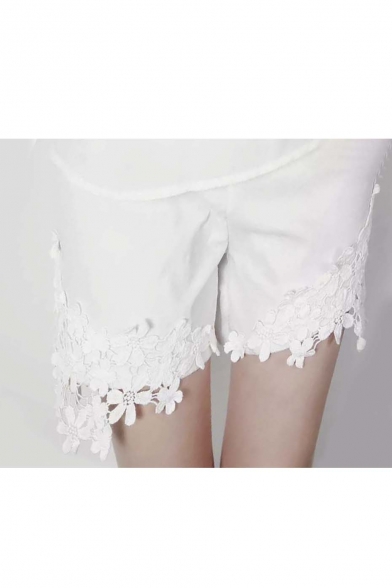 Lace Trim Shorts
