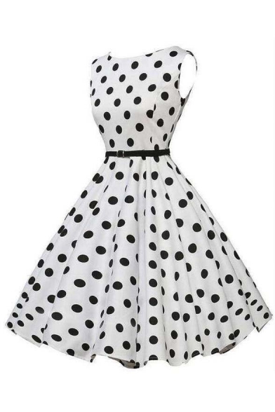 vintage polka dot dress