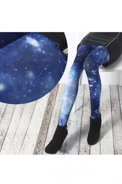Sexy Galaxy Pattern Girls Chic Leggings