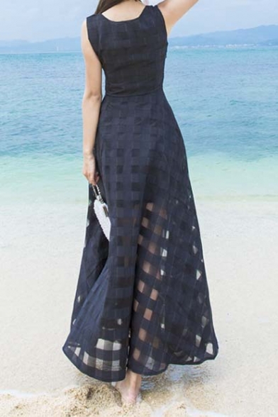 Women's Slim Beach Dress Casual Party Long Maxi Dresses
