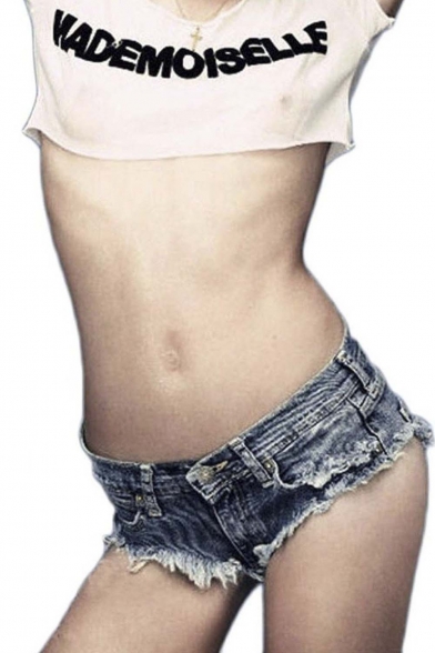 Sexy Cut Off Low Waist Women Denim Jeans Shorts Short Mini Hot Pants