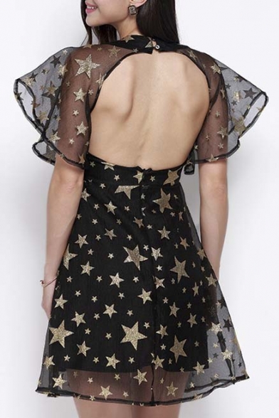 sheer star dress