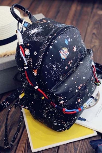 Women's Starry Sky Print Young Style Backpack