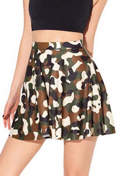 Women's Camo Full Short Skirt