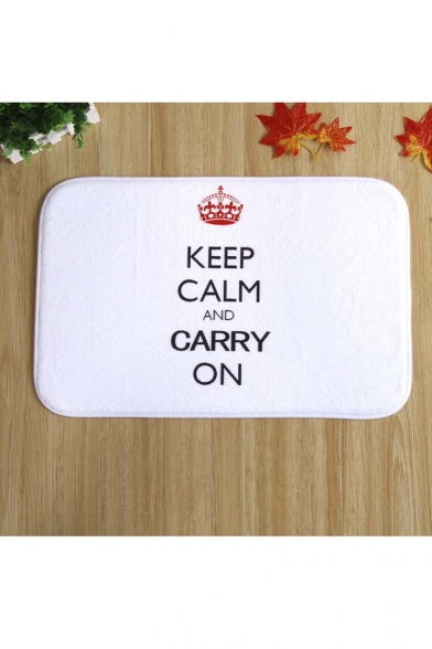 Keep Calm and Carry On Doormat Indoor/Front Door/Bathroom Mats Rubber Non Slip
