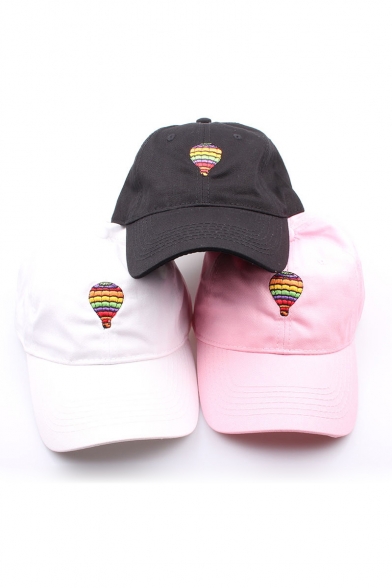 New Arrival Fashion Cute Embroidered Colored Balloon Baseball Caps