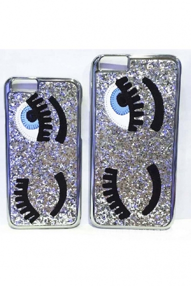 Glitter Fashion Big Eyes Eyelashes Phone Case for iPhone 5/5S iPhone 6 iPhone 6 Plus