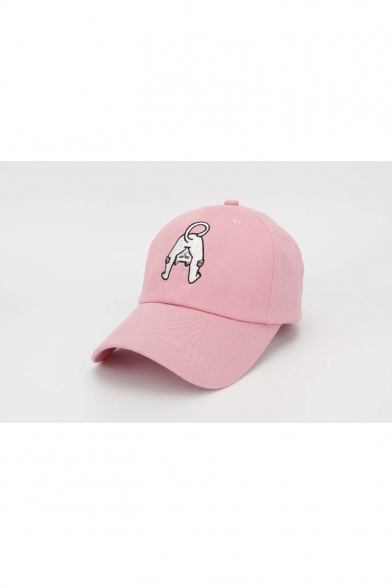 Unisex Fashion Cat Embroidered Leisure Baseball Caps Outdoor Caps