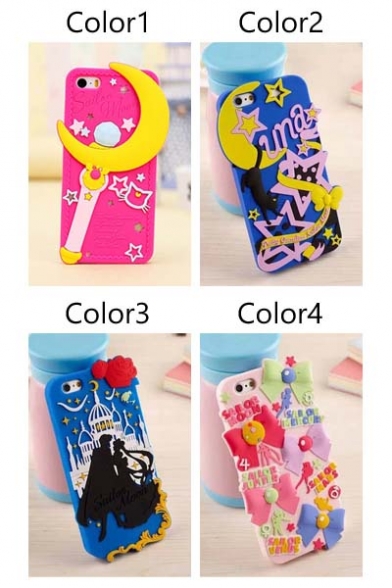 Cute Cartoon Silicone Phone Case for iPhone 5/5S iPhone 6/6S iPhone 6 Plus