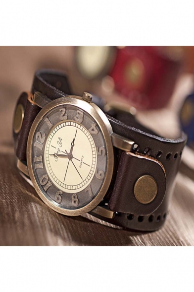 New Arrival Unisex Vintage Leather Band Watch