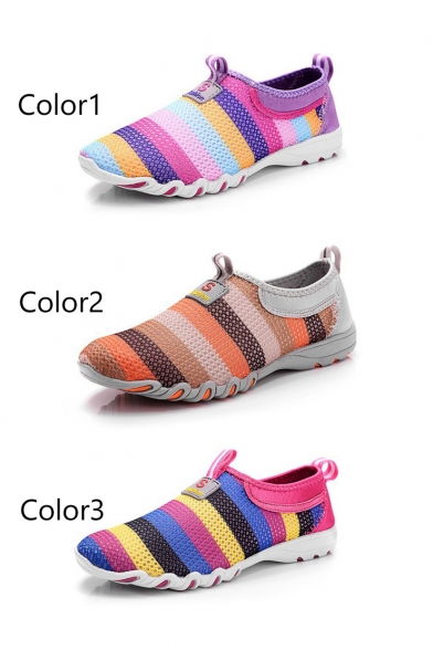 New Arrival Women's Fashion Rainbow Color Sneaker
