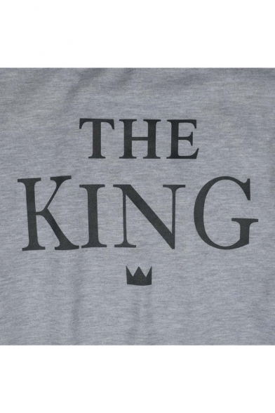 Fashion THE KING/HIS QUEEN Lovers Sweatshirt