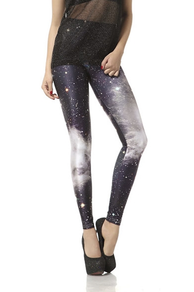 Women's Fashionable Galaxy Digital Printed Leggings