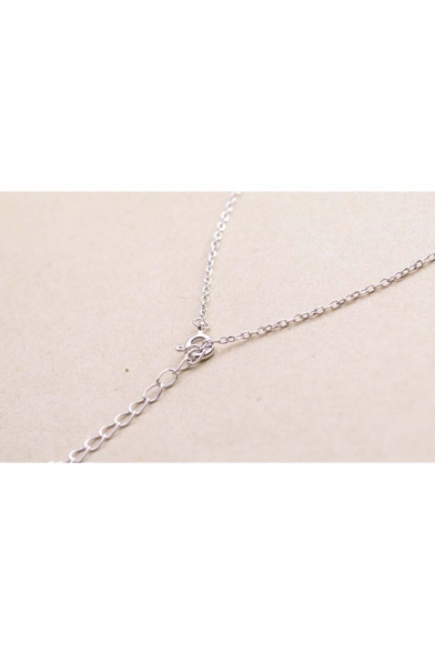Fashionable Cute  Pearl Cat Ears Pendant Necklace