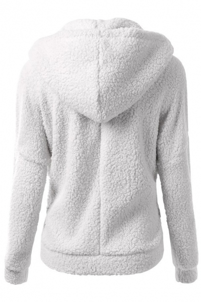 plush fleece hoodie