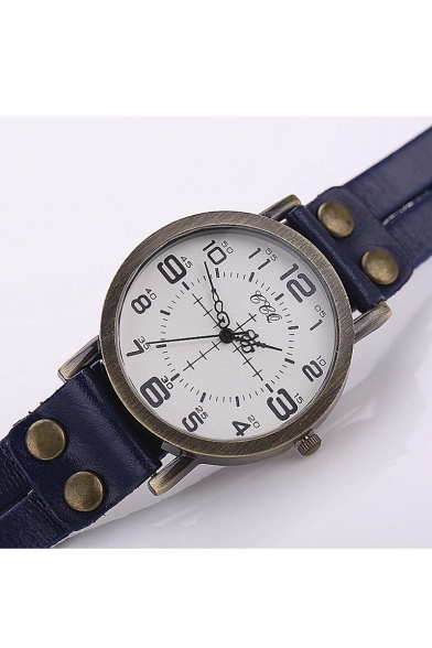New Arrival Vintage Style Leather Band Quartz Watch