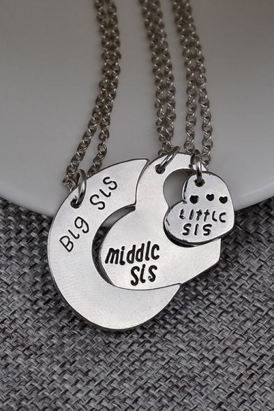 New Arrival Fashion Letter Sister Necklace
