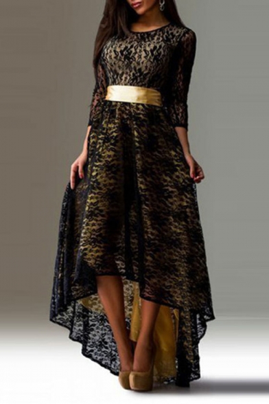 long maxi dress with belt