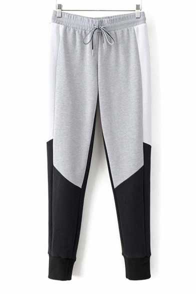 2016 New Style Color Block Drawstring Waist Active Pants ...