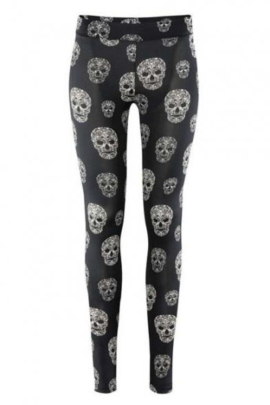 Women's Fashion Skull Printed Leggings