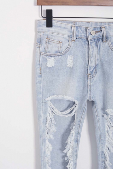 extreme ripped boyfriend jeans
