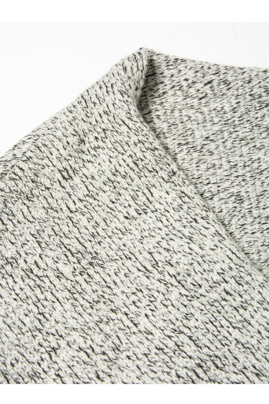 Criss Cross Wrap Front V Neck Long Sleeve Knit Sweater Jumper