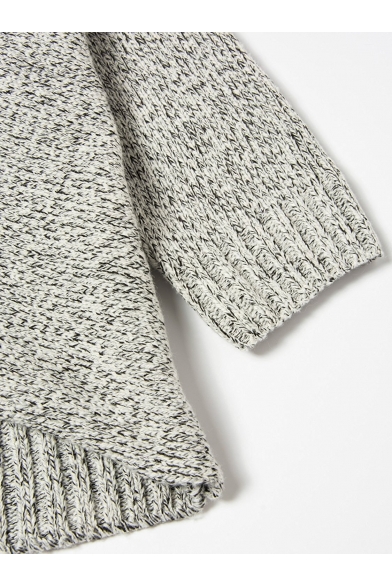 Criss Cross Wrap Front V Neck Long Sleeve Knit Sweater Jumper