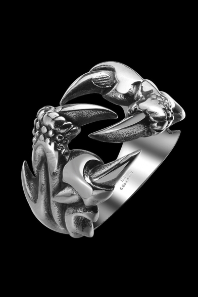 Fashion Claw Details Stainless Steel Ring for Men