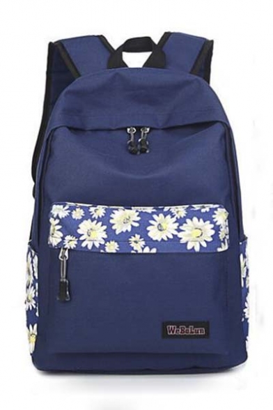 Fashion Women's Leisure Daisy Floral Travel Backpack
