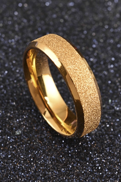 New Design Titanium Steel Circle Ring for Couple