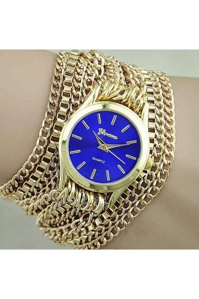 Latest Fashion Tribal Style Watch with Hand Chain Design