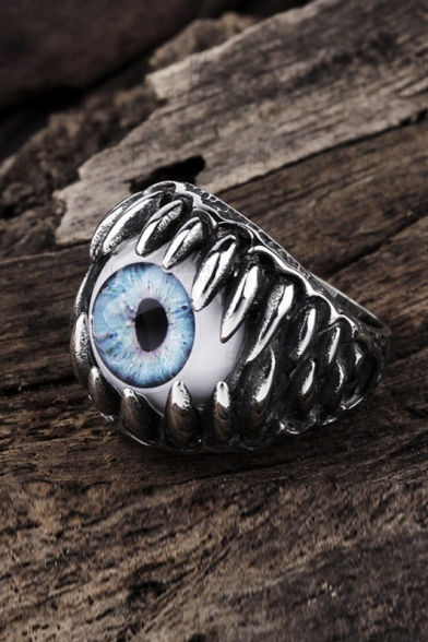 Retro Devil's Eye Design Ring for Men