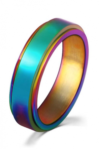 Unisex Romantic Rainbow Colorful Ring
