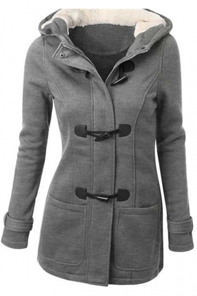 Women's Wool Blended Classic Pea Coat Jacket - Beautifulhalo.com