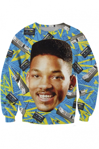 Unisex Funny Print Pullover Sweatshirt