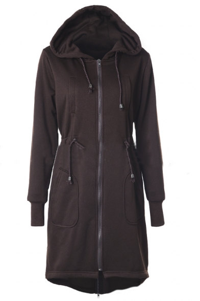 long sweatshirt jacket with hood