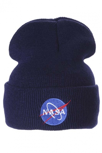Popular Embroidery NASA Outdoor Knitted Hat
