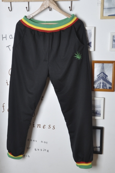 Women's Elastic Waist with Pockets Hip Hop Trousers