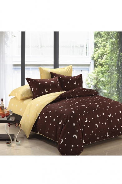 Comfortable Bedding Sets Bed Sheet Set Duvet Cover Set Moon Star