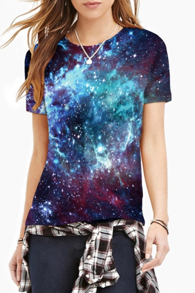 galaxy print sweatshirt