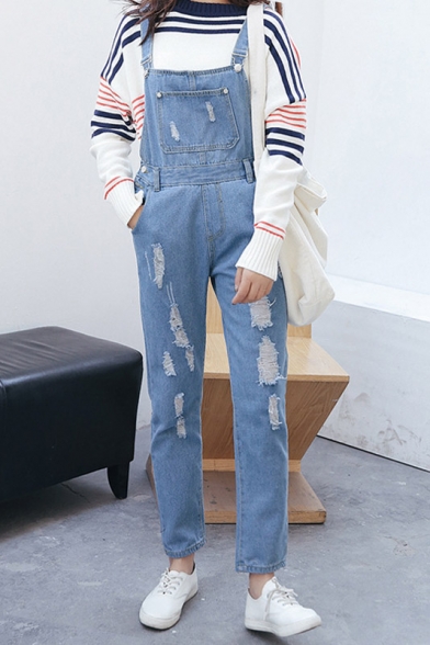 womens ripped overalls