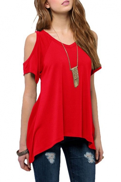 Sexy Boutique Cold Shoulder Swing Top