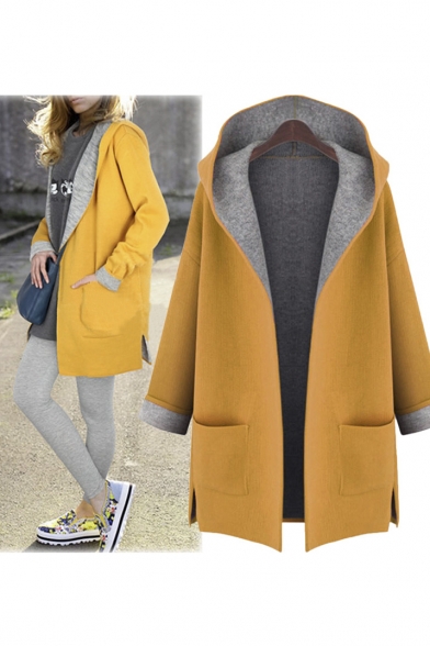 long open front coat
