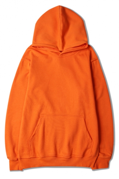 orange hoodie plain