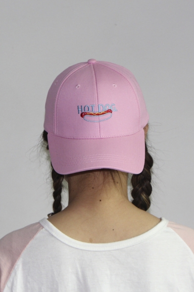 Hot Dog Print Women's Fashion Sun Hat Baseball Cap